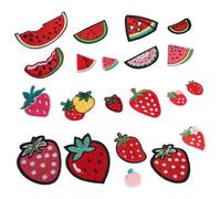 SEWACC 21 Piezas Parches de Frutales para Ropa Parche de Aplicación de y Termoadhesivos Diy para Decorar Chaquetas Bolsos Zapatos y Sombreros