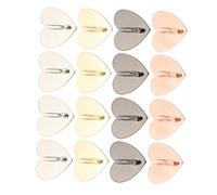 SEWACC 24 Piezas Colgantes Corazón para Teléfono Gancho de Aleación Adhesivo Soporte de Dedo para DIY Accesorios de Cuerda para Funda Móvil Acabados Acero Negro y Rosa
