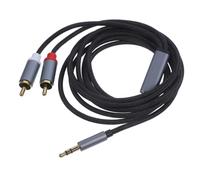 SEWACC 2m Cable Adaptador De Audio Macho Macho Cable Auxiliar para TV para Reproductor Multimedia para Smartphones Tabletas y Altavoces