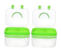 SEWACC 2piezas Caja De Almacenamiento De Cosméticos y Medicamentos De Estuche Para Maquillaje y Medicamentos Caja De Doble Asa Hogar Oficina