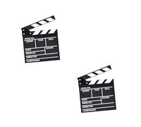 SEWACC 2piezas Claqueta De Madera para Cine Accesorio De Dirección De Películas para Escenas De Filmación y Decoración del Hogar