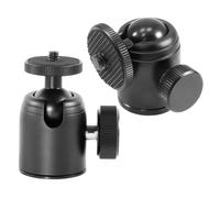 SEWACC 2piezas Gimbal de Cámara de Metal Rótula Esférica Adaptador de Montaje para Trípode Tornillos y Uso Proyector y Cámara