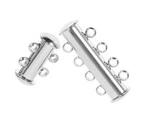 SEWACC 2piezas Joyas Hebilla De Metal Cierre De Collar y Pulsera Cierre De Conexión Para Hacer Joyas Desenredante De Collares