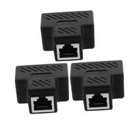 SEWACC 3 Piezas Adaptador Ethernet Divisor Conector Macho Hembras Cable Splitter para Redes Instalación y Uso Inmediato Compatible con Dispositivos y Oficinas