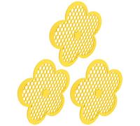 SEWACC 3 Piezas Comedero de Agua para Abejas Bebedero para Abejas Plástico Amarillo y Mariposas Gestión Salud Diseño Fácil de Limpiar Decoración de Jardín y Apicultura