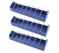 SEWACC 3 Piezas Comedero para Pájaros de Jaula Recipiente Colgante Resistente con Ranuras y Capacidad Grande Dispensador de Agua y Alimento Práctico para Periquitos y Gorriones