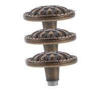 SEWACC 3 piezas Pomos Vintage para Muebles Tiradores Retro Redondos para Armarios Zinc Sólido Decoración Hogar