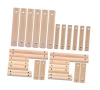 SEWACC 30 Piezas Varillas de Madera Natural para Manualidades Escalera para Aves con Listones de Accesorios de Madera sin Terminar para Jaulas de Periquitos Agapornis y Cockatiels Palitos
