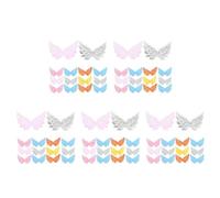 SEWACC 350 Piezas Apliques Artesanales de Alas de Ángel Brillantes para Coser, Material Ligero Acabado Brillante, Ideales para Manualidades y Accesorios Cabello de Niñas Varios estilos