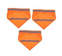 SEWACC 3piezas Bufanda para Mascotas Que Brilla la Oscuridad Babero de Seguridad Transpirable para Exteriores Rayas de Alta Visibilidad para Caminar de Noche