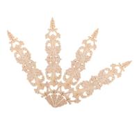 SEWACC 4 Apliques de Madera Maciza Tallada Decoración Elegante para Muebles Molduras Decorativas de Madera Natural Tamaño 33X6 CM Ideales para Puertas y Gabinetes Acabado Clásico