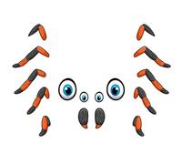 SEWACC 4 Juegos Calcomanía de Pvc para Puerta de Garaje Diseño de Halloween, Pegatina Aterradora de Monstruo para Decoración de Fiesta y Ambiente Terrorífico
