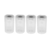 SEWACC 4 Piezas Adaptador de de Plástico Convertidor de D Aa Soporte Práctico y Ligero Herramienta de Conversión para Uso Hogar y Profesional