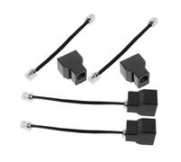SEWACC 4 piezas Adaptador Divisor de Línea Núcleos Diseño Desmontable Paquete de Conectividad para Teléfonos y Dispositivos