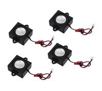 SEWACC 4 Piezas Altavoces Amplificados con Conectores de Altavoz y de Audio para Ordenadores de Escritorio y Gaming Sonido y Potente Accesorios de Audio para Hogar