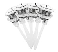 SEWACC 4 piezas Botón Doble Descarga para Cisterna Inodoro Fácil Instalación Material Duradero Compatible con Orificios Superficie Pulida sin Rebabas Reemplazo Práctico Color Aleatorio