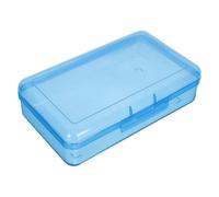 SEWACC 4 Piezas Caja De Lápices De Plástico Caja De La Pluma Estuche para Lápices Gran Capacidad Estuche De Papelería Soporte para Rotulador Organizador De Bolígrafos Blue El Plastico