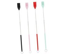 SEWACC 4 piezas Cepillos de Silicona para Barbacoa Pinceles de Repostería Retráctiles de Alimenticio Resistentes al Calor para Hornear y Cocinar al Aire Mango Ergonómico Ligero