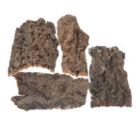 SEWACC 4 Piezas DecoracióN para Terrarios con Corteza Natural Plataforma De Escalada para Reptiles Accesorios para Terrario De Dragones Barbudos Y Peceras