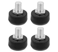 SEWACC 4 Piezas Freno de Patín Cuádruple Negro de Goma y Metal | Repuesto, Parada Sensible Ruido, para Roller Skates y Quad Skates en Interior