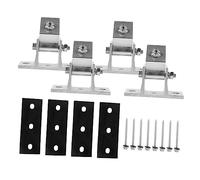 SEWACC 4 piezas Soporte Ajustable para Panel Solar de Aleación de Aluminio Almohadillas de Goma Compatible con Múltiples Resistente y Fácil de Instalar para Proyectos Solares DIY