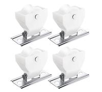 SEWACC 4 Poleas para Cortinas Romanas Inalámbricas Bloqueo de Cordón, Kit Metálico de Herrajes para Persianas, Barra de Elevación Horizontal, Accesorio para Enrollar Cortinas en Ventanas