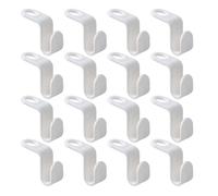 SEWACC 40 Ganchos Conectores para Ropa de PP Antideslizantes y Compactos Organizador para Armario y Viaje Gancho Múltiple para Colgar Perchas Set de 40 Unidades