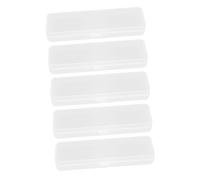 SEWACC 40 Piezas Caja De Lápices De Plástico Estuche Multifuncional para Lápices Estuches De Lápices Japoneses Porta Papelería Contenedor De Lápiz Estuche De Tela El Plastico Transparent