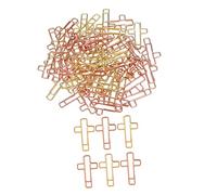 SEWACC 40 Piezas Clips con Forma de Dorados Rosa Dorado Sujetapapeles Metálicos para Archivos y Marcapáginas Cristianos para Oficina Escuela y
