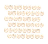 SEWACC 48 Piezas Unfinished Wooden Slices For DIY Crafts Family Friendly Art Projects And Holiday Decorations Versatile Wood Pieces For Creative Ornaments