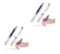 SEWACC 4piezas Bolígrafos Táctiles Multifuncionales Luz Led Lápiz Capacitivo para Pantallas Táctiles Bolígrafos De Escritura y Luz