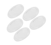 SEWACC 5 Alfombrillas Antideslizantes Redondas de PU Blanco para Salpicadero de Coche, Reutilizables y Fáciles de Limpiar, Ideales para Teléfono y Gafas