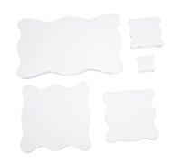 SEWACC 5 piezas Bloques de Sellos Acrílicos Transparentes Resistentes con Rejilla para Posicionamiento Preciso Bordes Curvos para Agarre Kit para Manualidades DIY y Scrapbooking