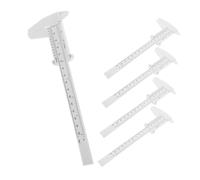 SEWACC 5 Piezas Calibradores de Plástico de Precisión Herramienta de Medición Ligera y Portátil para Estudiantes Vernier para Experimentos de y Mejoras Medidas y Diseño Durable y de