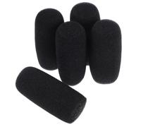 SEWACC 5 Piezas Funda de Espuma para Micrófono Lavalier de Protección Antiviento para Grabaciones Conferencias Reducción de Ruido y Salpicaduras Compatible con Micrófonos de Mano y