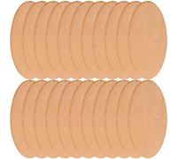 SEWACC 50 Pcs Astillas De Madera Ovaladas Lona Circular Piezas De Madera En Viruta De En Rodajas De para Centros De Mesa Rebanadas De Tilo Accesorios Ahuecar