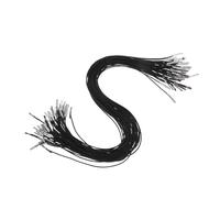 SEWACC 50 Piezas Cuerda Elástica Puntas Metálicas para Sudaderas y Máscaras Resistente y Suave para Manualidades Casa y Exterior Color Negro