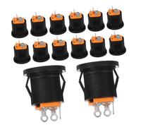 SEWACC 50 Piezas DC Power Jack Socket Panel Mount with Secure Locking Clip Compatible For Devices and Stable Electrical Connection