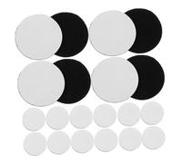 SEWACC 50 Piezas Dots Self Adhesive Round Hook And Loop Fastener Tape Nylon For Home Office Classroom Carpet Spots Curtain Fastener