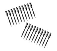 SEWACC 50 Piezas Mini Cepillos y Peines para Cejas Desechables Negros, Herramienta Práctica para Cuidado Facial Diario y Maquillaje, Accesorios Compactos para Cejas y Pestañas
