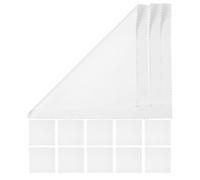 SEWACC 50 Piezas Paño de Microfibra para Limpiar Lentes, Blanco, Compacto | Limpia Huellas y Polvo, Ligero y Portátil, para Funda de Gafas y Bolsa de Cámara