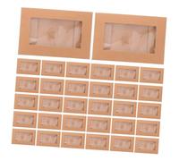 SEWACC 50 Piezas Sobres de Invitación con Cierre Forma Paquete de Sobres Resistente para Bodas Navidad y Acción de Gracias Estilo Western Color Khaki