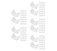 SEWACC 500 Unidades Accesorios Pelo Transparente de Plástico en Forma DIY, Clips Invisibles y Versátiles Ideales para Proyectos y Salones
