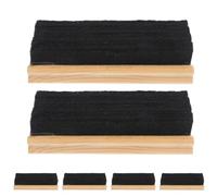 SEWACC 6 Borradores de Pizarra de Madera y Fieltro Negro, Diseño Compacto y Ligero, Limpiador para Aula y Uso Escolar