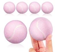 SEWACC 6 pelotas de tenis, color rosa, suaves, elásticas, para niñas, entrenamiento para principiantes, ejercicios juveniles y diversión en el parque infantil