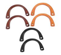SEWACC 6 Piezas Asas de Madera Prácticas para Bolsos para Proyectos Diy Accesorios de Mano para de Manijas de Bolsos Color Aleatorio Color Aleatorio