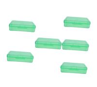 SEWACC 6 Piezas Caja De Lápices De Plástico Caja De La Pluma Estuche Rígido Organizador De Almacenamiento De Escritorio Lápices De Niños Estuche para Rotuladores El Plastico Green