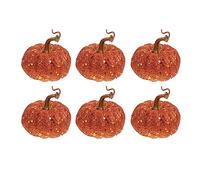 SEWACC 6 Piezas Calabaza De Espuma De Simulación Mini Adornos De Halloween para Árbol Pequeño. Mini Calabazas Adornos De Árbol De Calabaza Pequeña Decoración Ornamento Calabaza Falsa