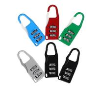 SEWACC 6 piezas Candados de Combinación para Equipaje Colores Negro Plata Rojo Azul Verde Cerraduras de Seguridad para Maletas Taquillas y Uso Diario Protección Efectiva y Práctica