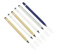 SEWACC 6 piezas Lápices Eternos de Metal Sin Afilar para Dibujo y Escritura Borrables y Resistentes para Estudiantes y Regalo Práctico y Duradero